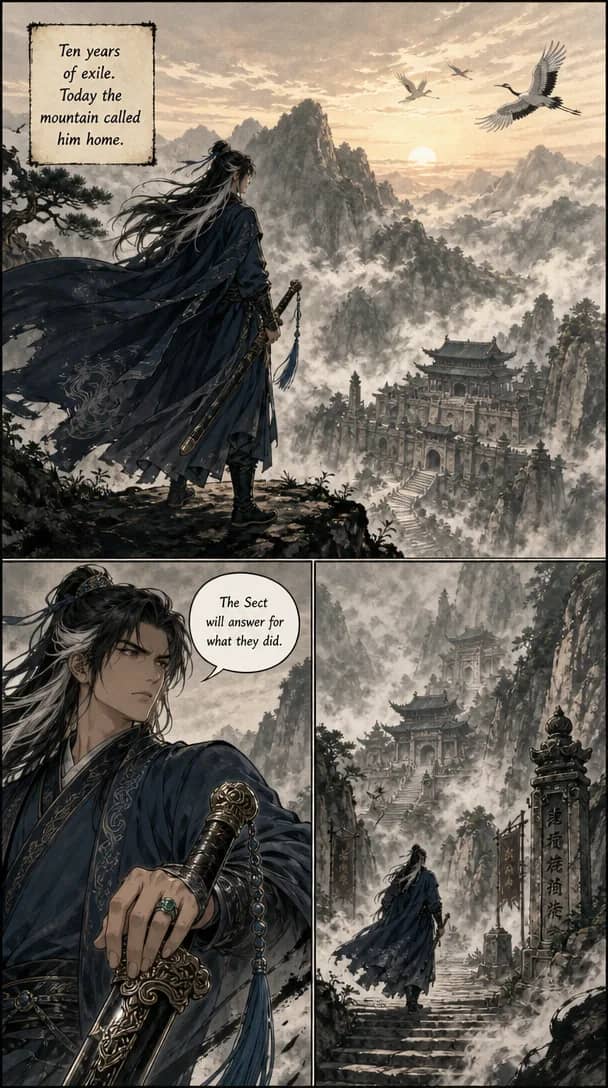 Manhua comic style sample from TaleAtelier