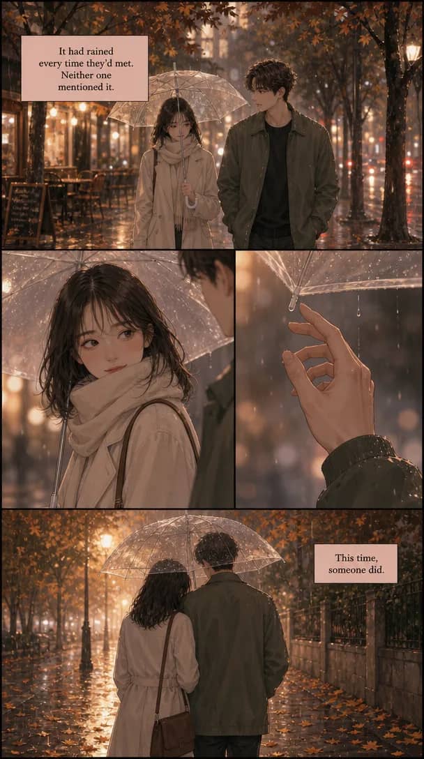 Romance comic style sample from TaleAtelier