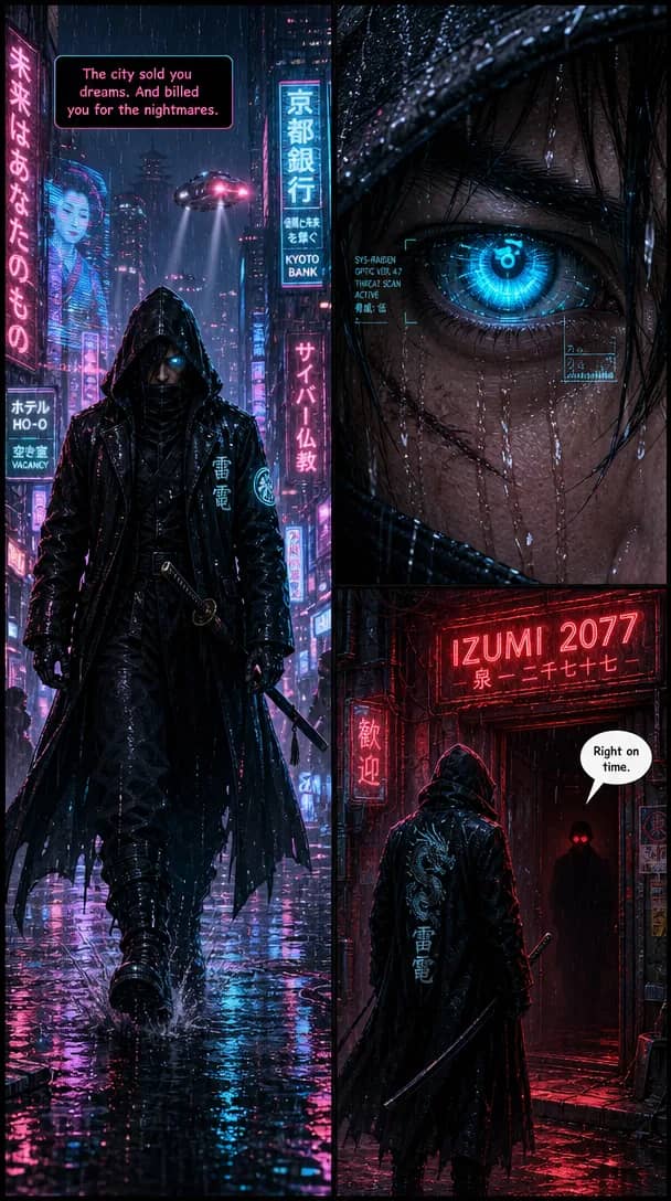Sci-Fi comic style sample from TaleAtelier