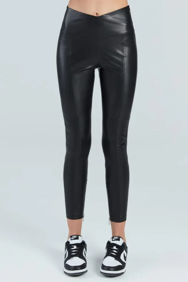 Boyce Leather Pants – Matte Black