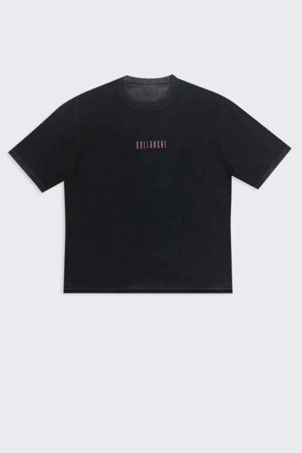Pretty Qllnch Vintage Dyed T-Shirt – Black - Image 2