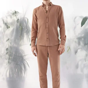Linen Shirt – Coral