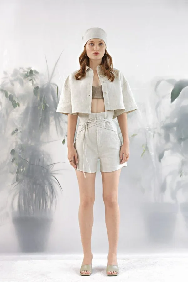 Trace Linen Shorts