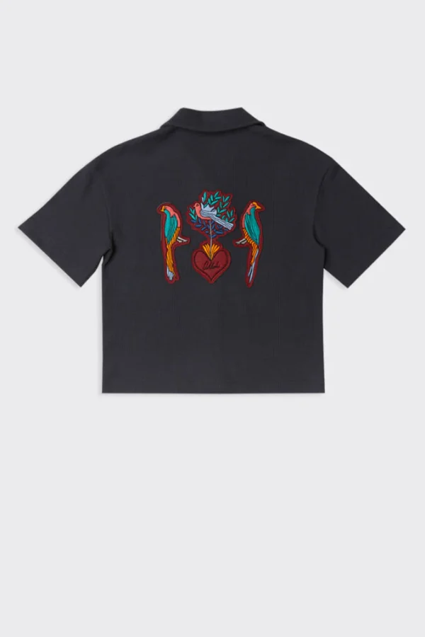 Jade Waffle Shirt – Antrasit
