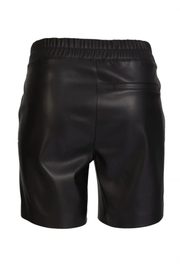 Mary Leather Shorts – Matte Black - Image 2