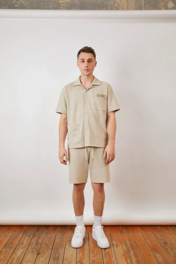Praise Waffle Shirt – Beige - Image 2