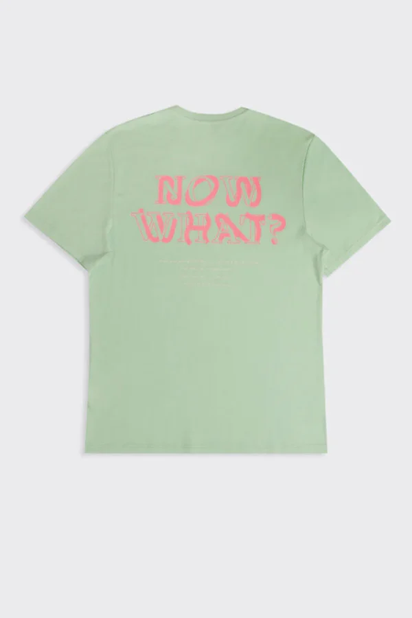 Now What Printed T-shirt – Mint Green - Image 2