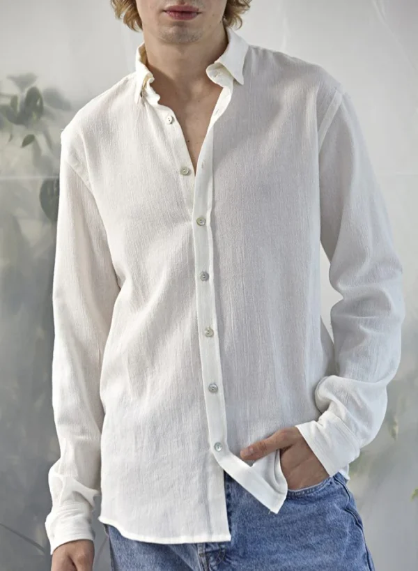 Linen Shirt – White - Image 2