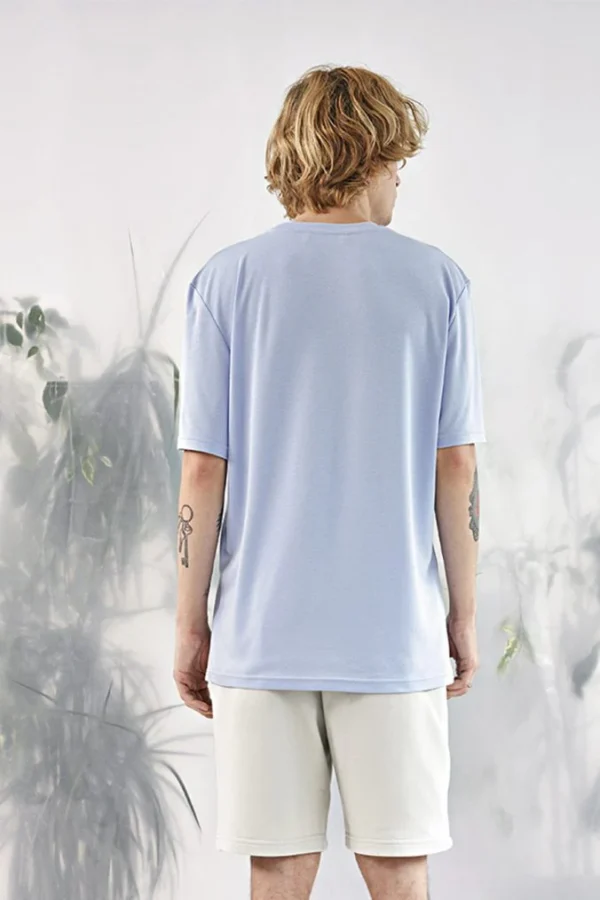 Basic T-Shirt – Blue - Image 3