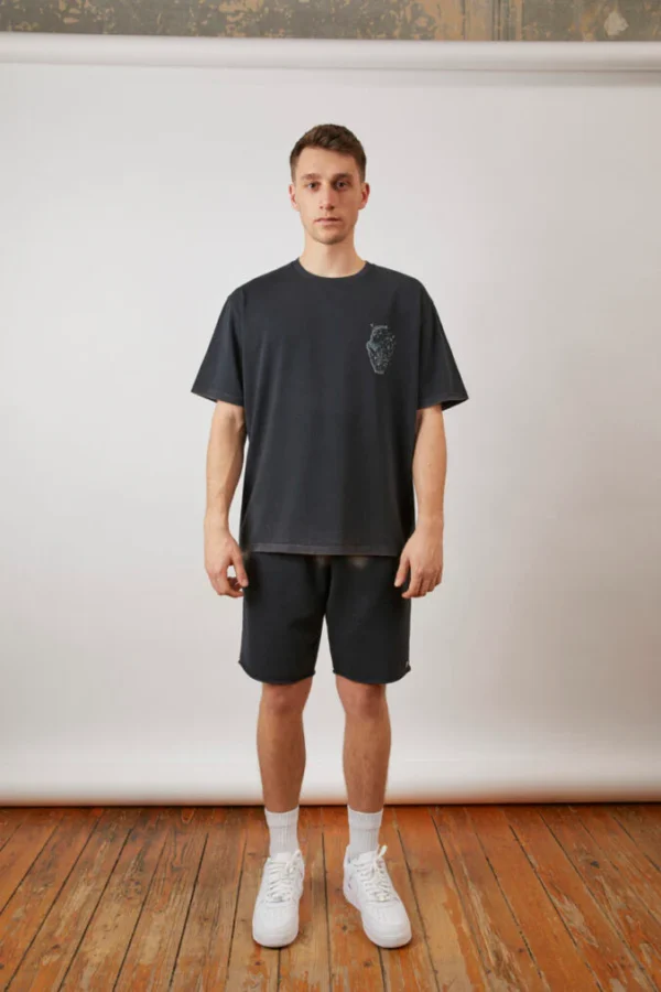 2faces Washed T-Shirt – Black - Image 3