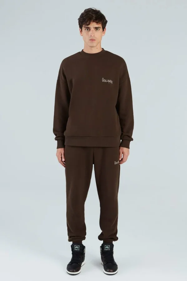 Bracken 500gsm Sweatshirt – Dark Brown - Image 3