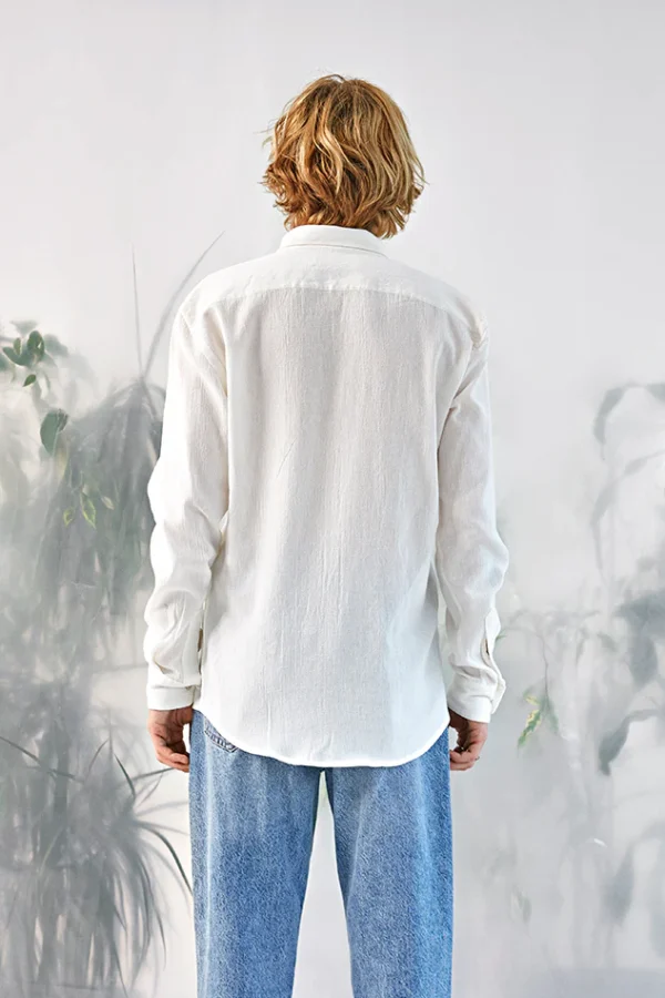 Linen Shirt – White - Image 3