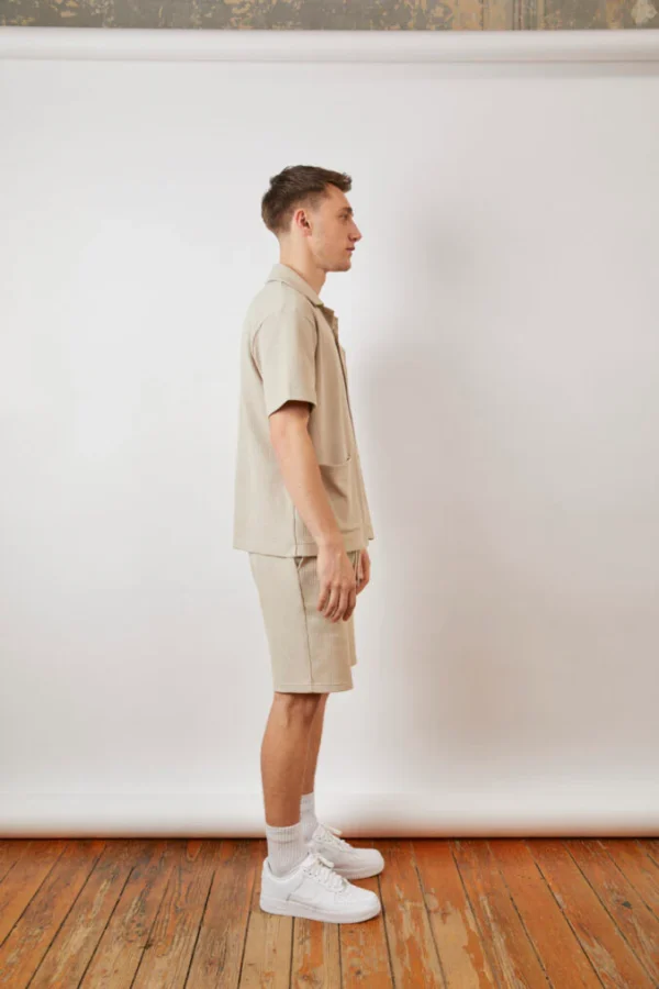 Praise Waffle Shirt – Beige - Image 3