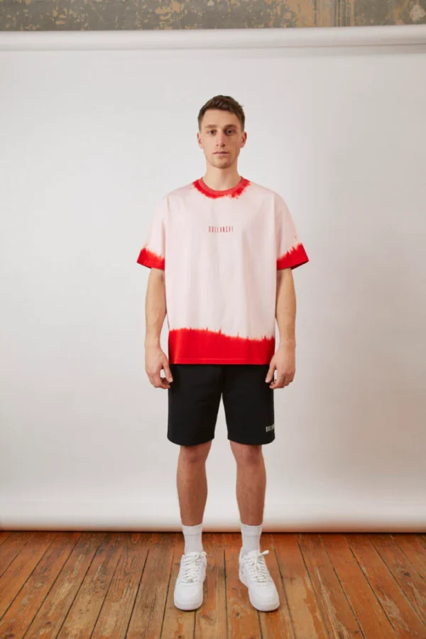 Tie Dye T-Shirt – Red & Pink - Image 3