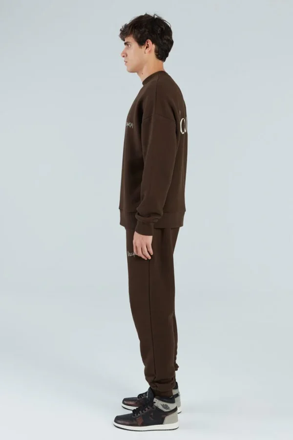 Bracken 500gsm Sweatshirt – Dark Brown - Image 4