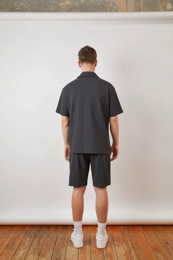 Praise Waffle Shirt – Antrasit - Image 5