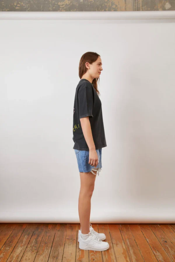 Pretty Qllnch Vintage Dyed T-Shirt – Black - Image 6