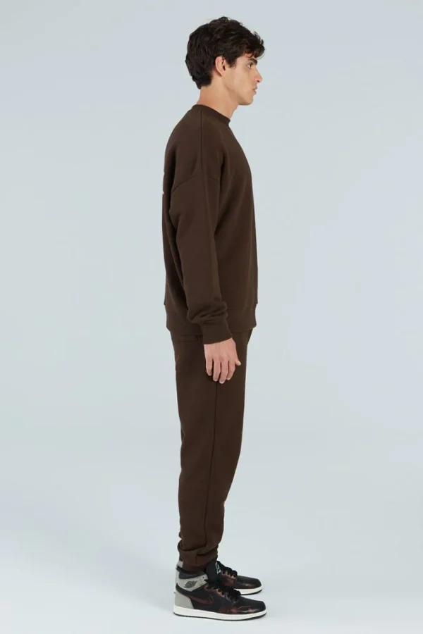Bracken 500gsm Sweatshirt – Dark Brown - Image 5