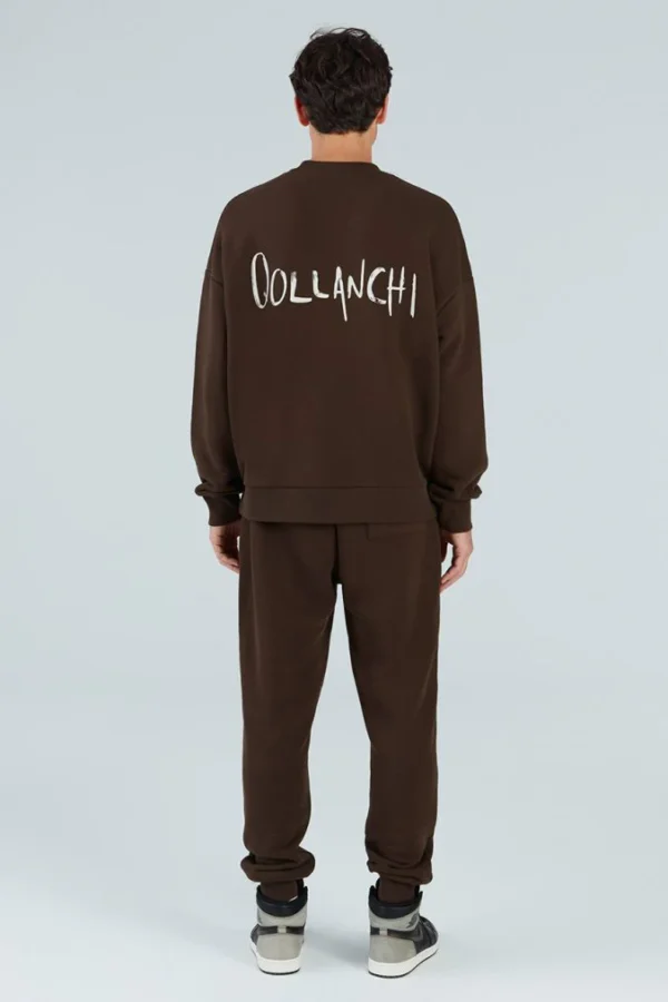 Bracken 500gsm Sweatshirt – Dark Brown - Image 6