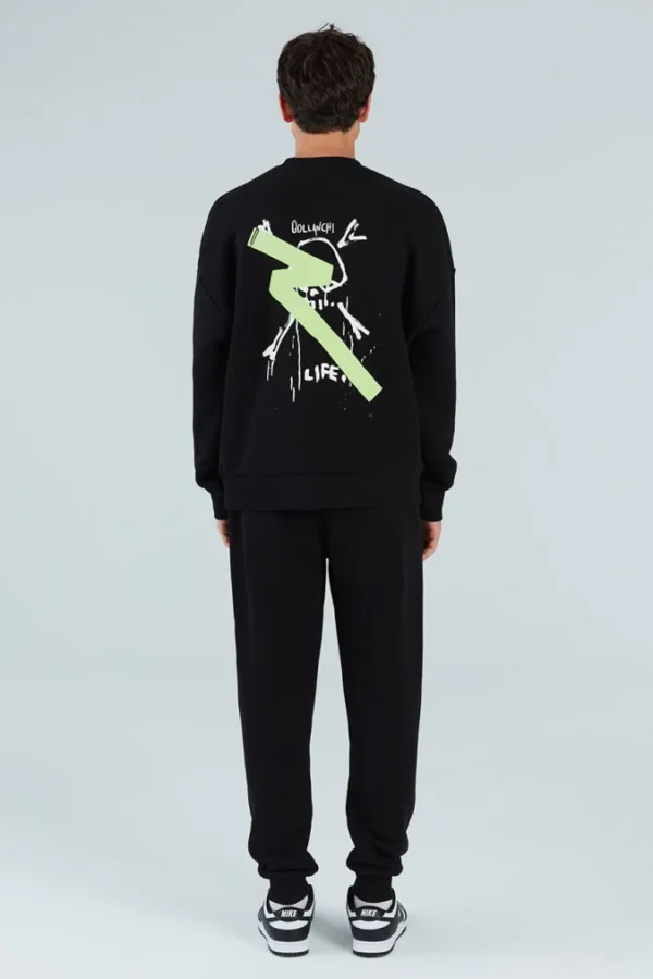 Life 500gsm Sweatshirt – Black - Image 6
