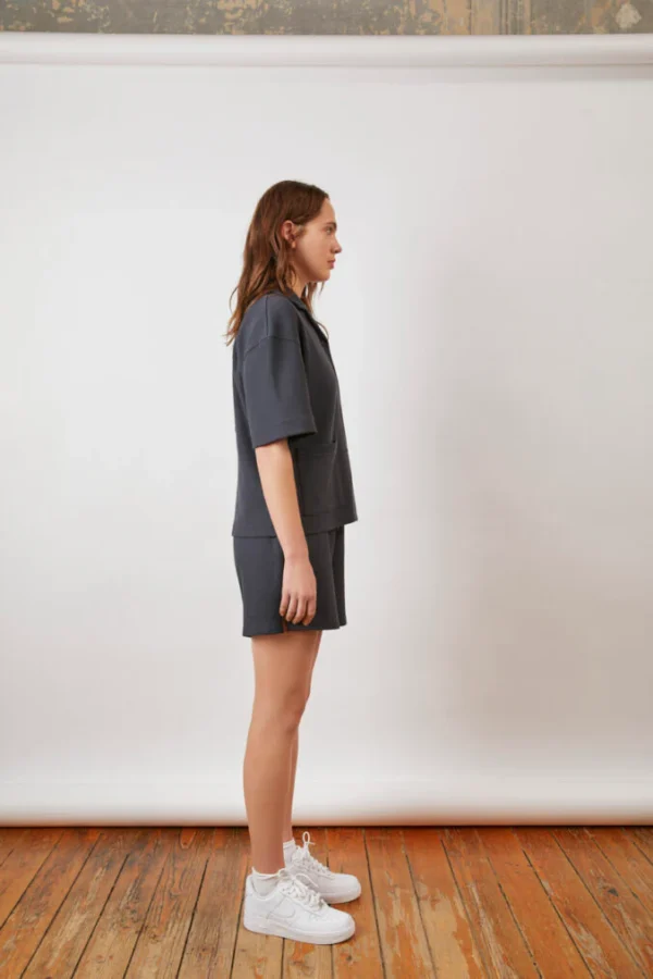 Jade Waffle Shirt – Antrasit - Image 6