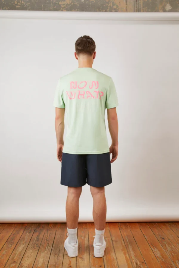 Now What Printed T-shirt – Mint Green - Image 6