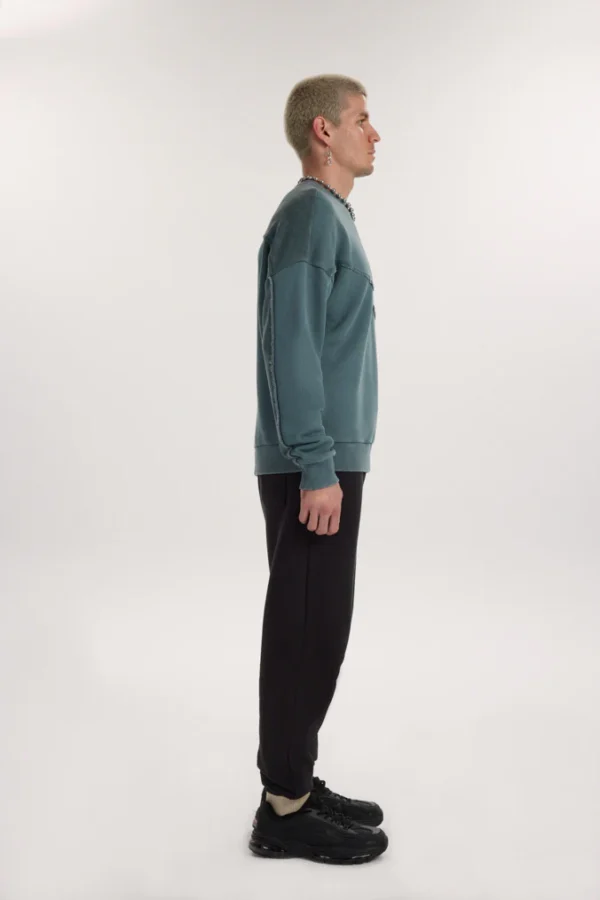 Faces Oversize Washed Sweatshirt - Washed Stone - Image 2