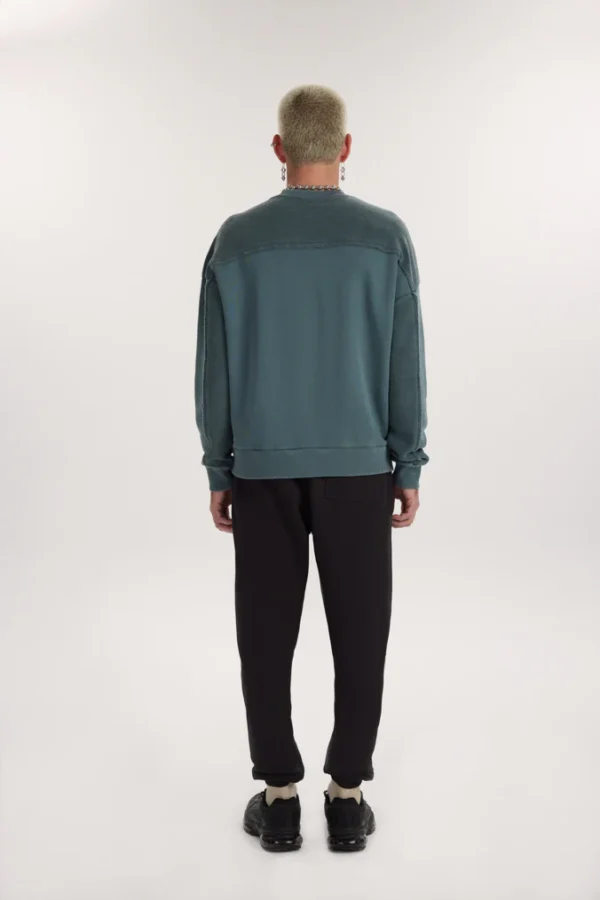 Faces Oversize Washed Sweatshirt - Washed Stone - Image 3