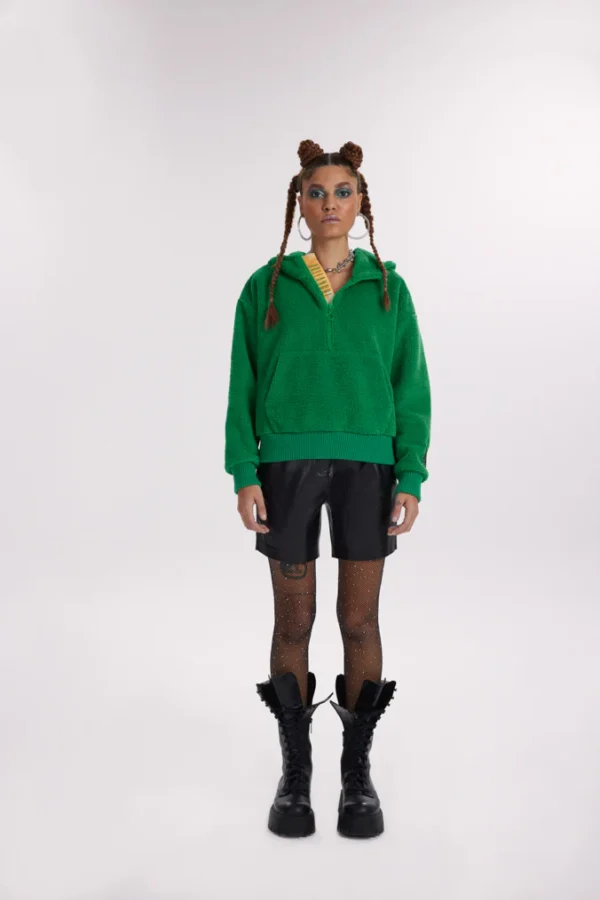 Clifford Fleece Half-Zip Jacket - Green