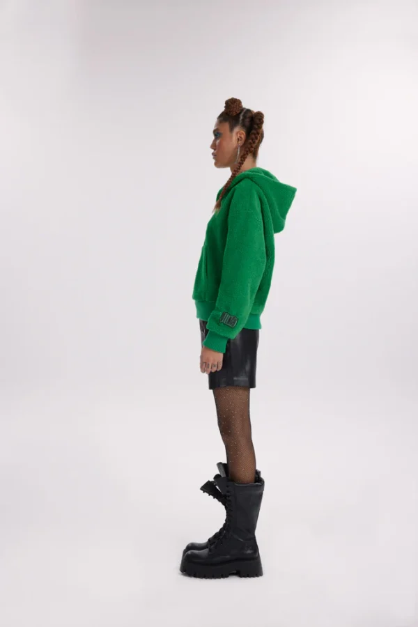 Clifford Fleece Half-Zip Jacket - Green - Image 2