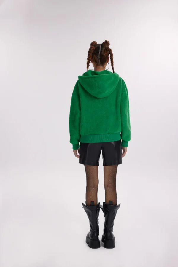 Clifford Fleece Half-Zip Jacket - Green - Image 3