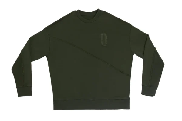 Faces Oversize Washed Sweatshirt - Washed Green - Image 4
