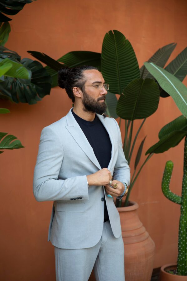Men's Swallow Collar Slim Fit Suit - Image 6